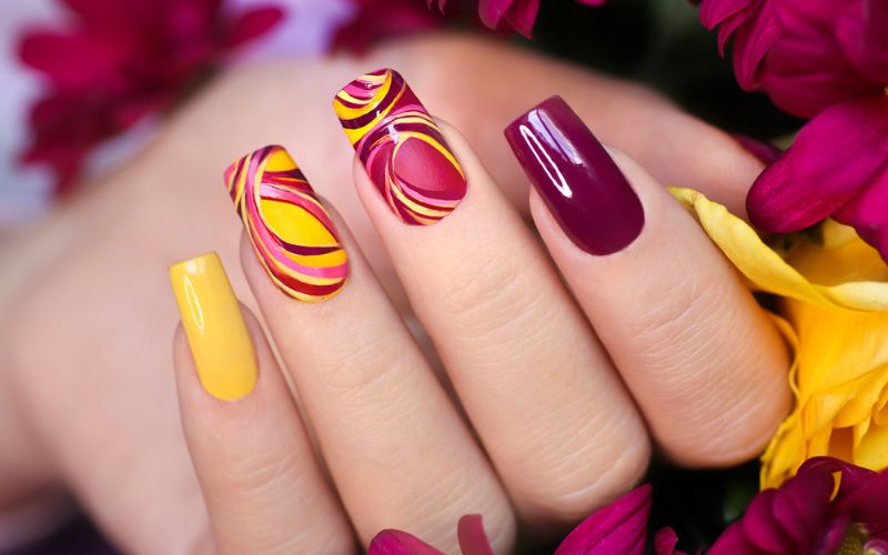 Water Marbling: Dive Into The Mesmerizing World Of Liquid Nail Art